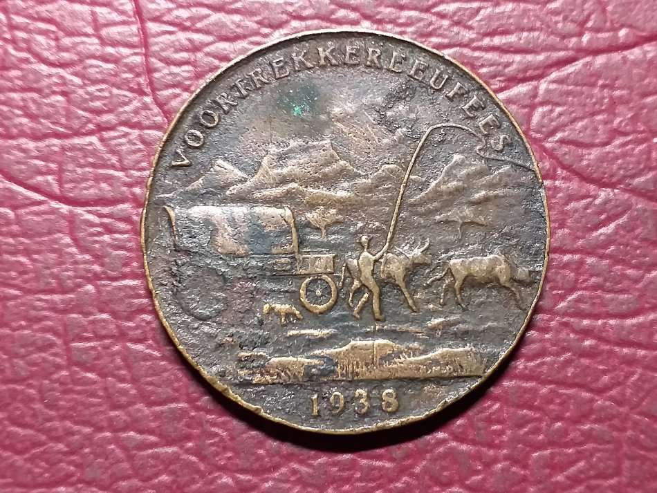 1938 Voortrekker Eeufees Die Groot Trek Medallion