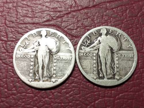 2 x USA SCRAP SILVER [90%] ¼ Dollars - 12 gram