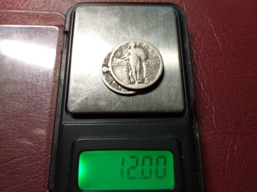 2 x USA SCRAP SILVER [90%] ¼ Dollars - 12 gram