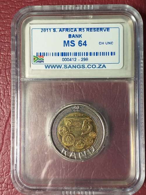 2011 RSA R5 RESERVE BANK - SANGS GRADED MS 64