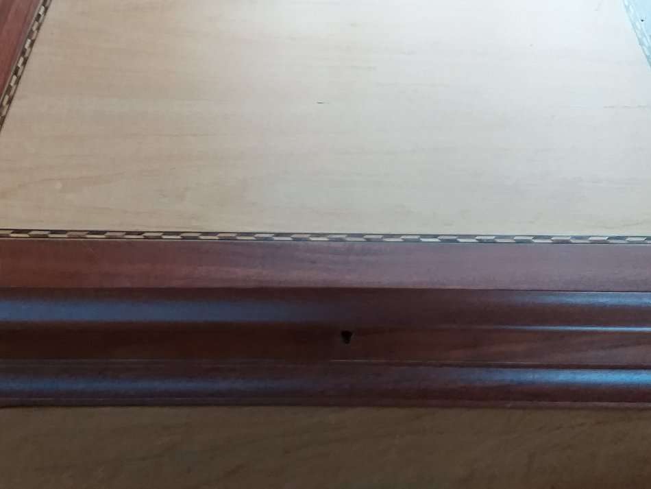 EMPTY WOODEN BOX FOR THE STAMPS OF ROYALTY IN EXCELLENT CONDITION