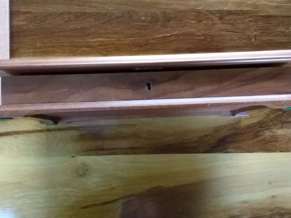 EMPTY WOODEN BOX FOR THE STAMPS OF ROYALTY IN EXCELLENT CONDITION