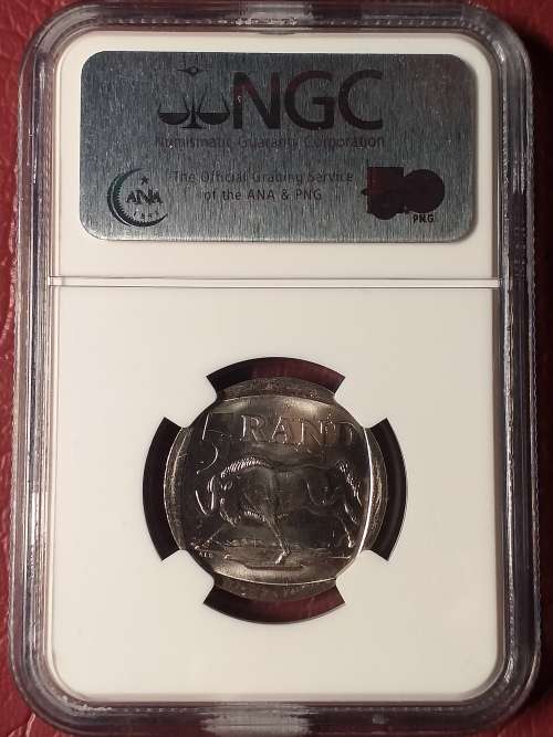 2000 RSA R5 MANDELA - NGC GRADED MS 63