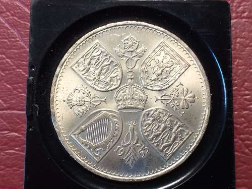 1953 BRITISH 5 Shillings - Elizabeth II Coronation - UNC