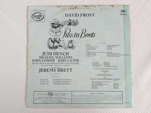 PUSS IN BOOTS - Used Vinyl Record.