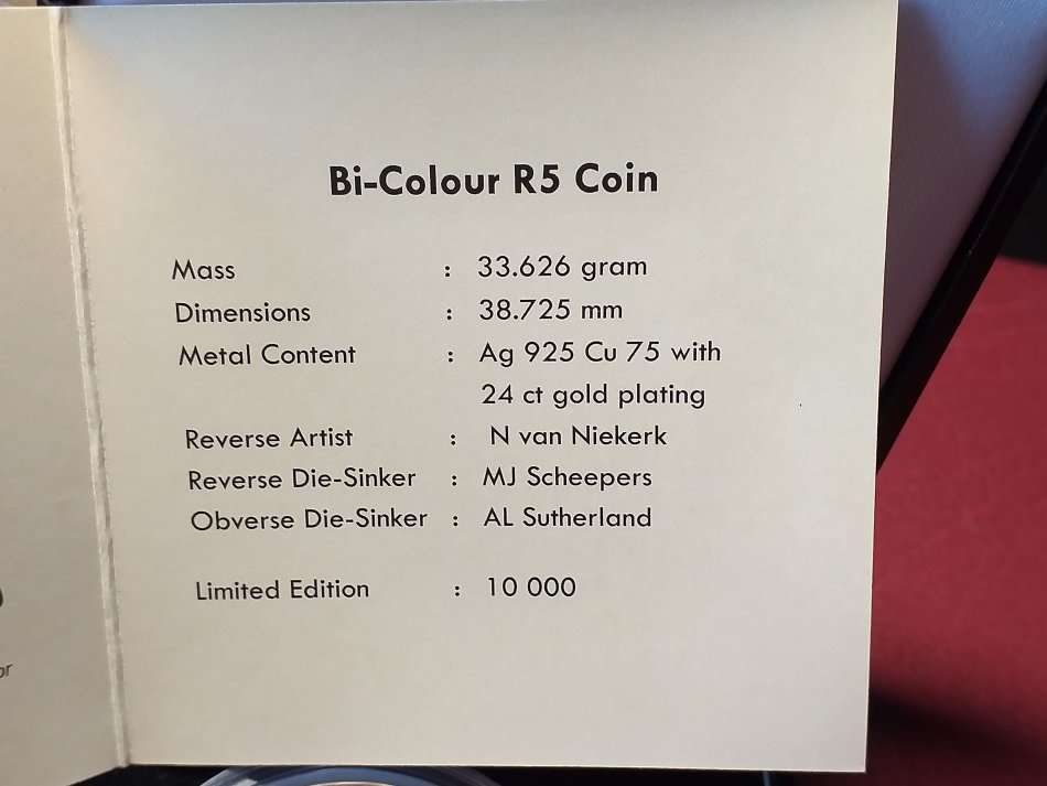 2011 SILVER PROOF R5 CROWN (33,6 g) - SARB 90th ANNIVERSARY - CAPSULED IN ORIGINAL BOX SEALED