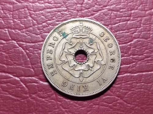 1937 RHODESIA 1 Penny - [Getting rare in this condition]