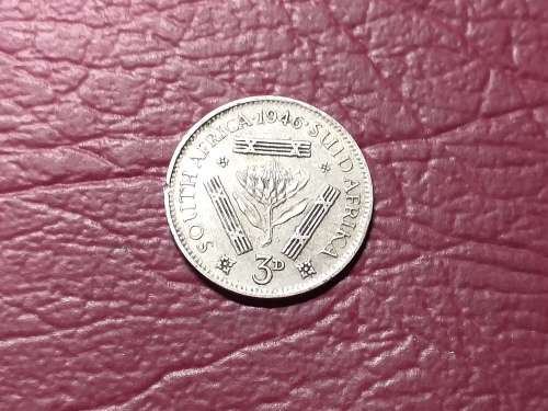 1946 SA UNION SIILVER 3 PENCE
