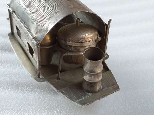 LOVELY UNIQUE SILVER PLATED ORNAMENT - [L : 14,5 cm x 7 cm x 8,5 cm]