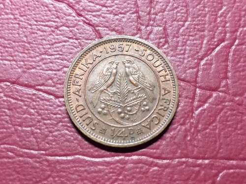 1957 SA UNION QUARTER PENNY