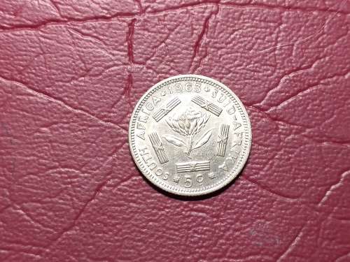 1963 RSA SILVER 5 CENT