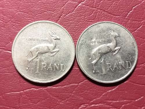 1982 AND 1990 RSA NICKEL RAND - [Bid per coin to take both]