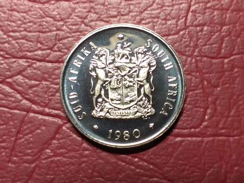1980 RSA NICKEL 20 CENT - PROOF