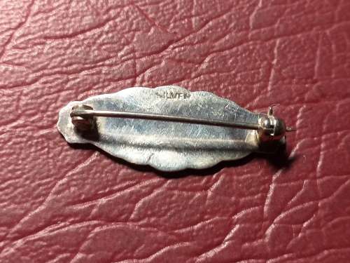 LOVELY GENUINE SOLID STERLING SILVER NAME BROOCH IN VERY GOOD CONDITION