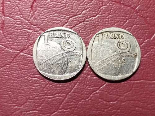 2 x 2002 RSA R1 COINS - [Bid per coin to take both.]