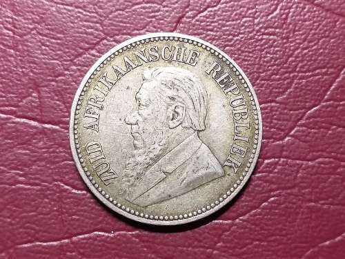 1895 ZAR STERLING SILVER 2½ Shillings