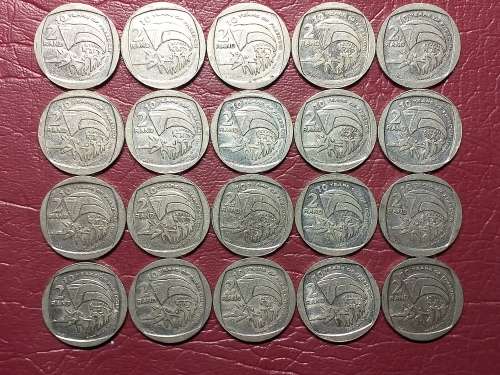 A LOT OF 20 RSA 2004 R2 COINS - 10 YEARS OF FREEDOM - [Bid per coin to take all.]
