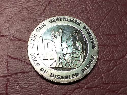 1986 RSA Silver R1 Year of Disabled - PROOF