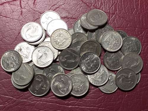 A LOT OF 40 RSA NICKEL 5 CENTS - [Bid per coin to take all.]