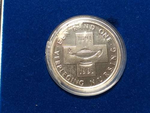 1991 RSA STERLING SILVER RAND - NURSING - PROOF IN SAM BOX