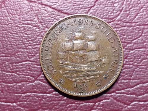 1935 SA UNION HALF PENNY