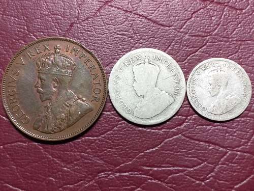A LOT OF 3 x 1934 SA UNION COINS