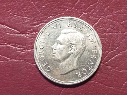 1947 SA UNION SILVER 5 SHILLINGS