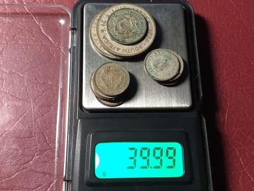 40 Gram SCRAP SILVER COINS [.50] - 20 Gram FINE SILVER - [Bid per gram fine to take all.]