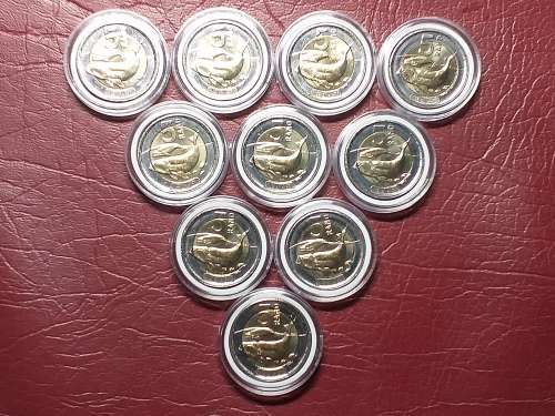 A LOT OF 10 x 2023 RSA R5 COINS - MINT STATE CAPSULED - [Bid per coin to take all.]
