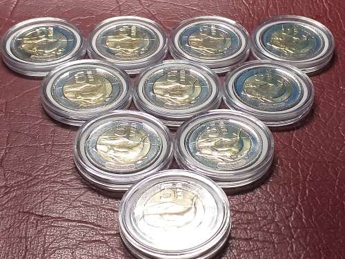 A LOT OF 10 x 2023 RSA R5 COINS - MINT STATE CAPSULED - [Bid per coin to take all.]