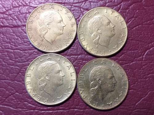 4 x ITALY 200 Lire - [Bid per coin to take all.]