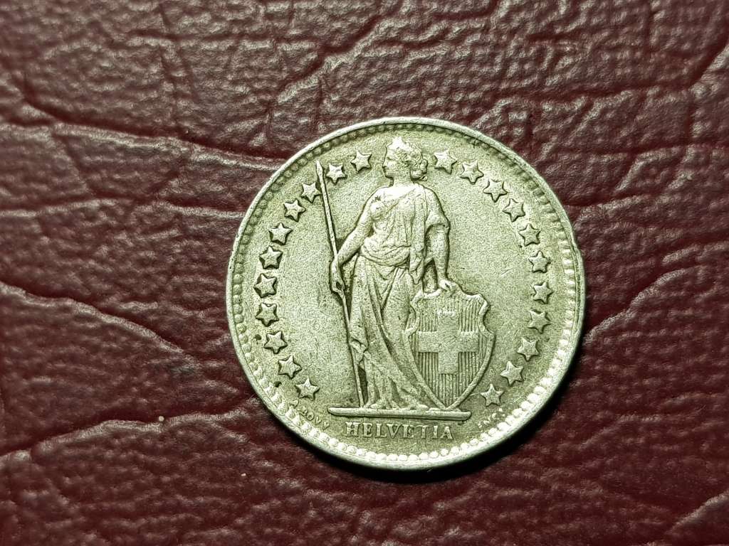 1950 SWITZERLAND SILVER ½ Franc - [2,5g  .835]