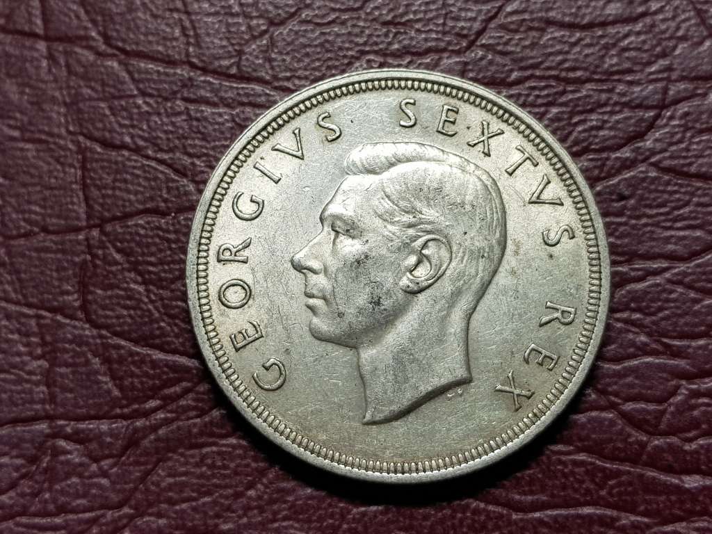 1949 SA UNION SILVER 5 SHILLINGS
