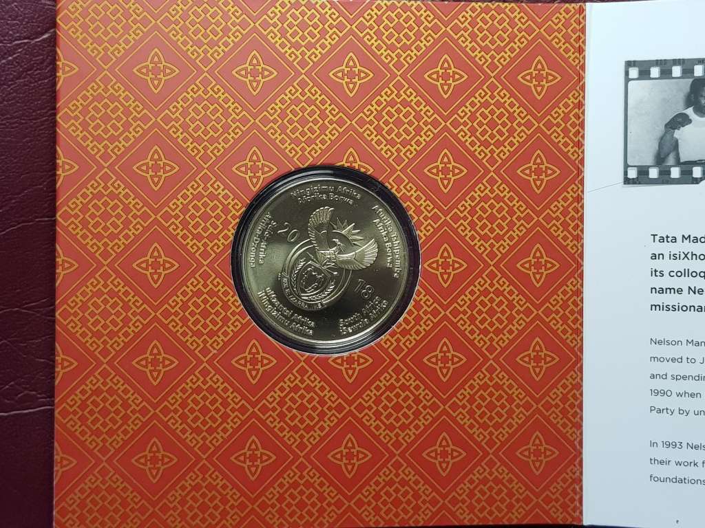 2018 RSA Aluminium Bronze R50 Nelson Mandela - As a young man - WITH COA - CAPSULED