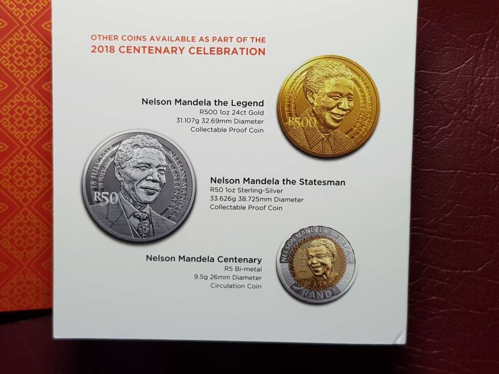 2018 RSA Aluminium Bronze R50 Nelson Mandela - As a young man - WITH COA - CAPSULED