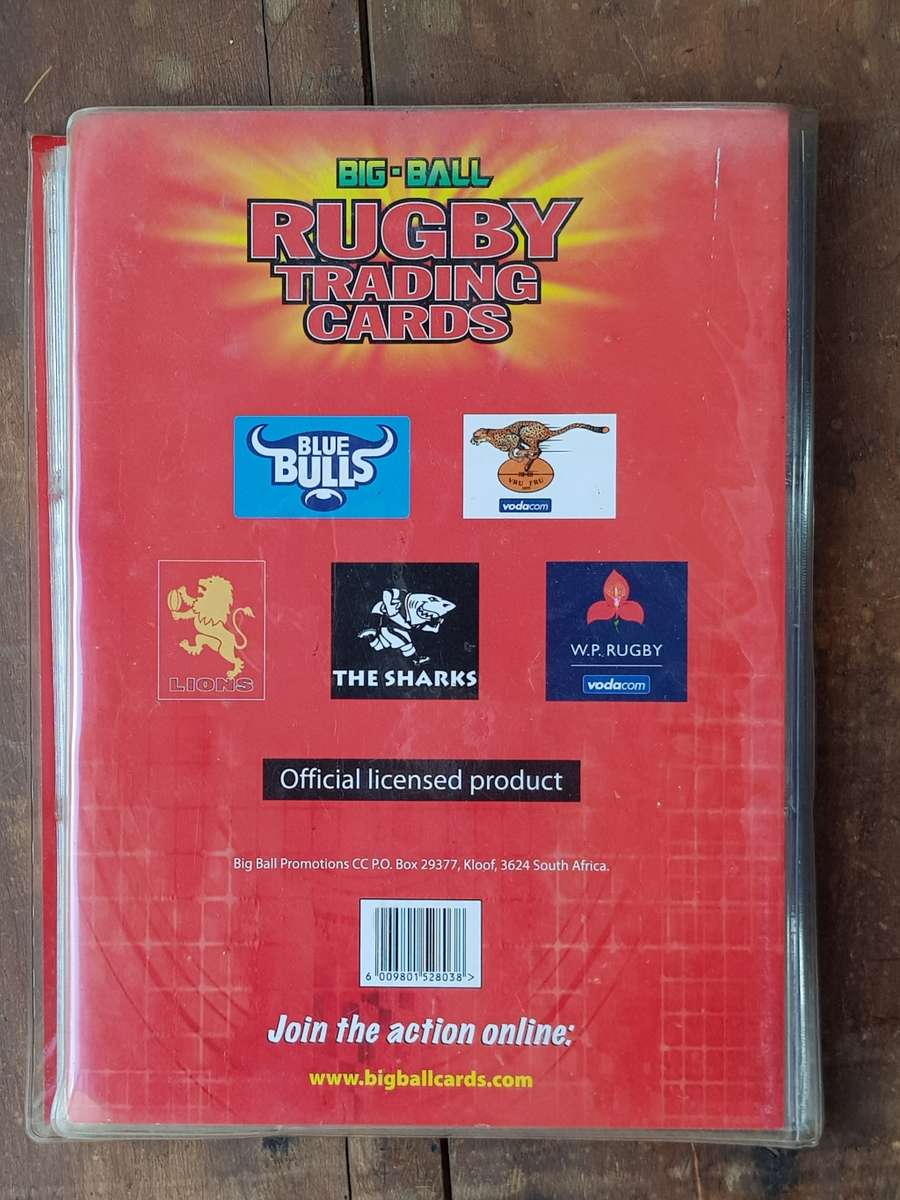 216 x RUGBY TRADING CARDS 2009 COMPLETE COLLECTION IN COLLECTOR BINDER - [Bid per card to take all.]