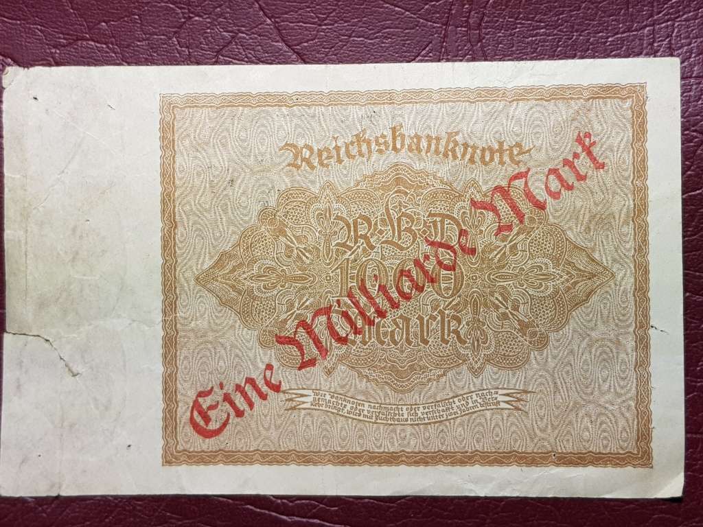 1922/1923 Germany 1 Milliarde Mark