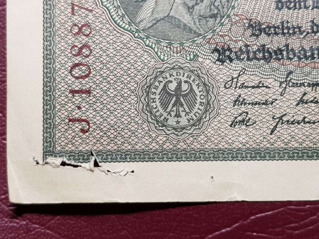 1923 Germany 500 000 Mark Reichsbanknote