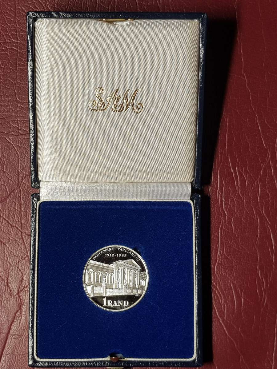 1985 RSA Proof Silver Rand Parliament