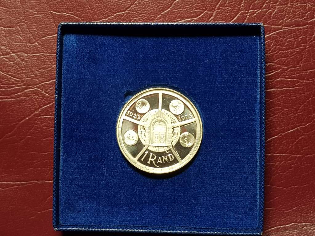 1974 RSA Silver Rand Proof - 50th Anniversary Of SA Mint