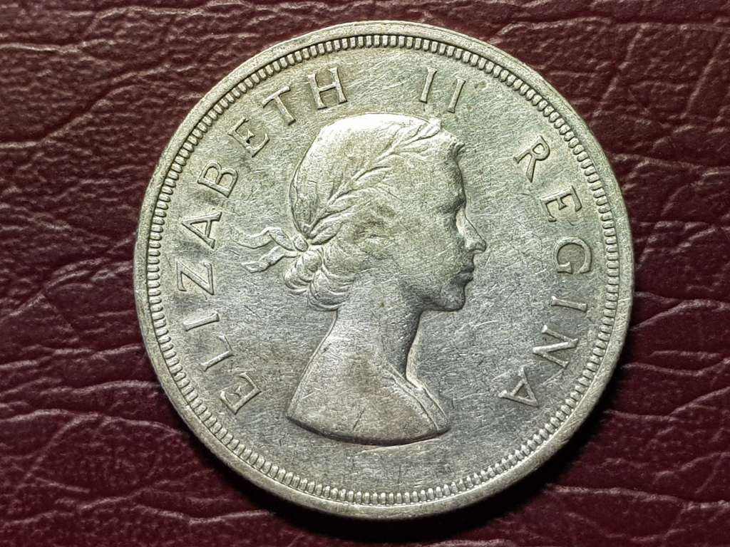 1956 SA Union Silver 5 Shillings