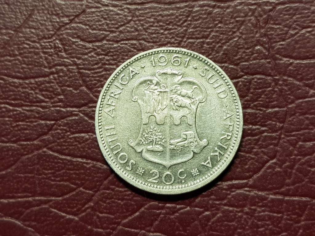 1961 RSA Silver 20 Cent