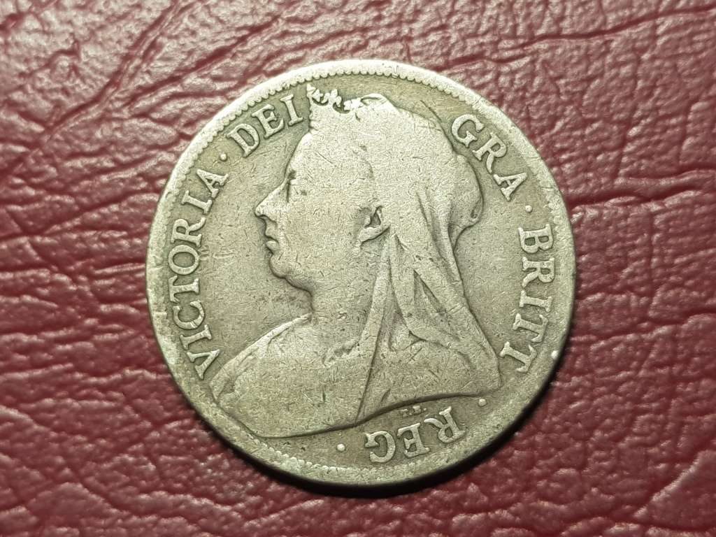 1898 British Sterling Silver ½ Crown - Victoria