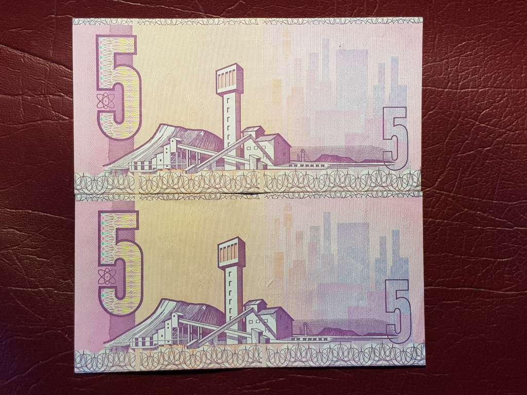 2 x RSA R5 Notes - C.L. Stals - [To my opinion UNC] - [Bid per note to take both]