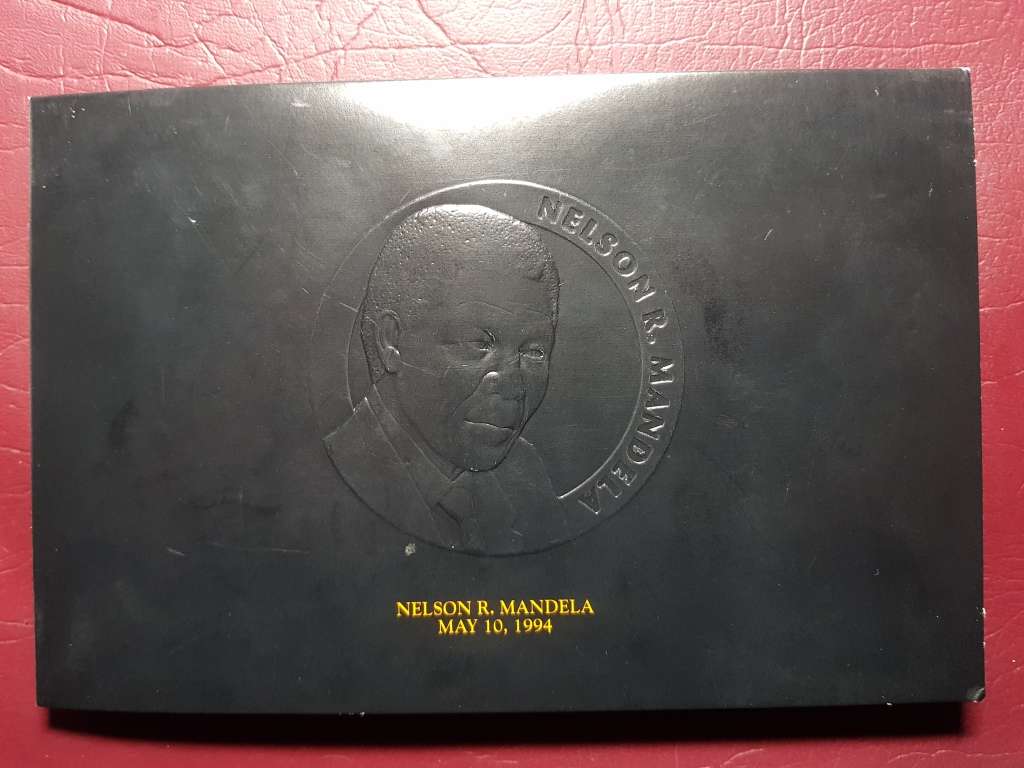 1994 Inauguration 195 g Toned Bronze Mandela Medallion With C.O.A.