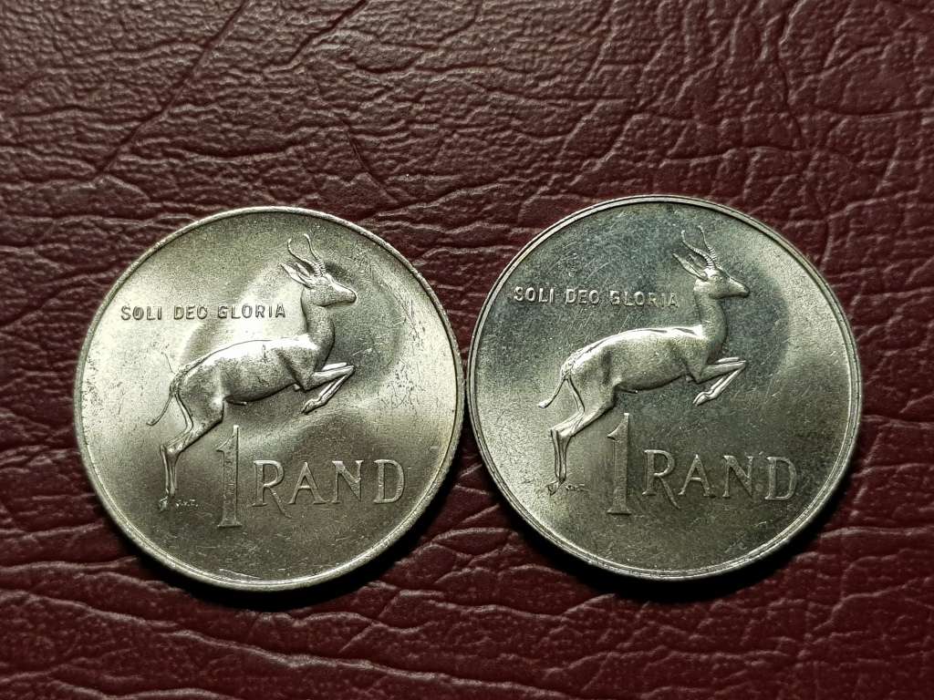 1967 RSA Silver R1 Afrikaans and English - [Bid per coin to take both]
