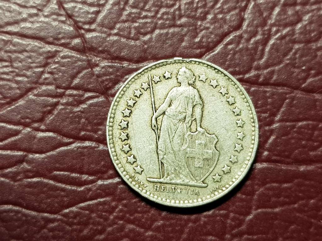 1944 Switzerland Silver ½ Franc