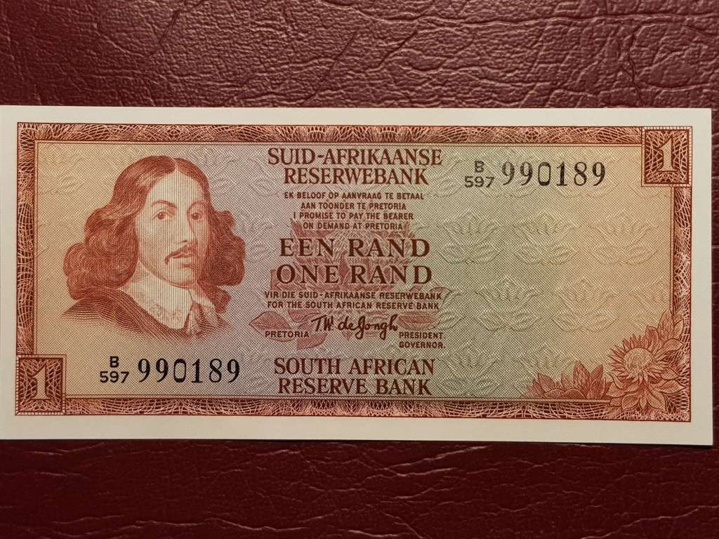 RSA R1 Notes - TW de Jongh - UNC