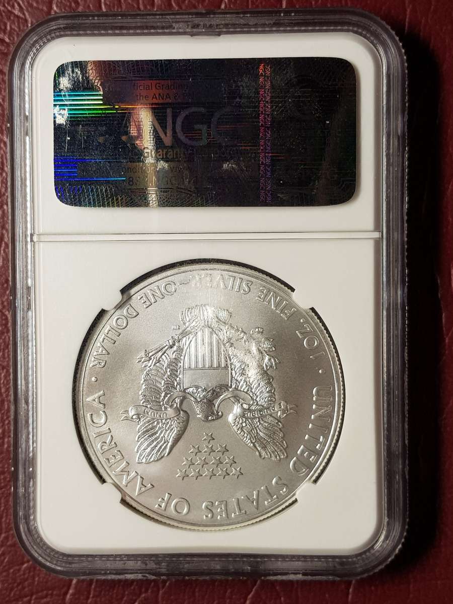 2012(W) USA 1 Oz .999 Silver $1 - First Releases NGC Graded MS 70