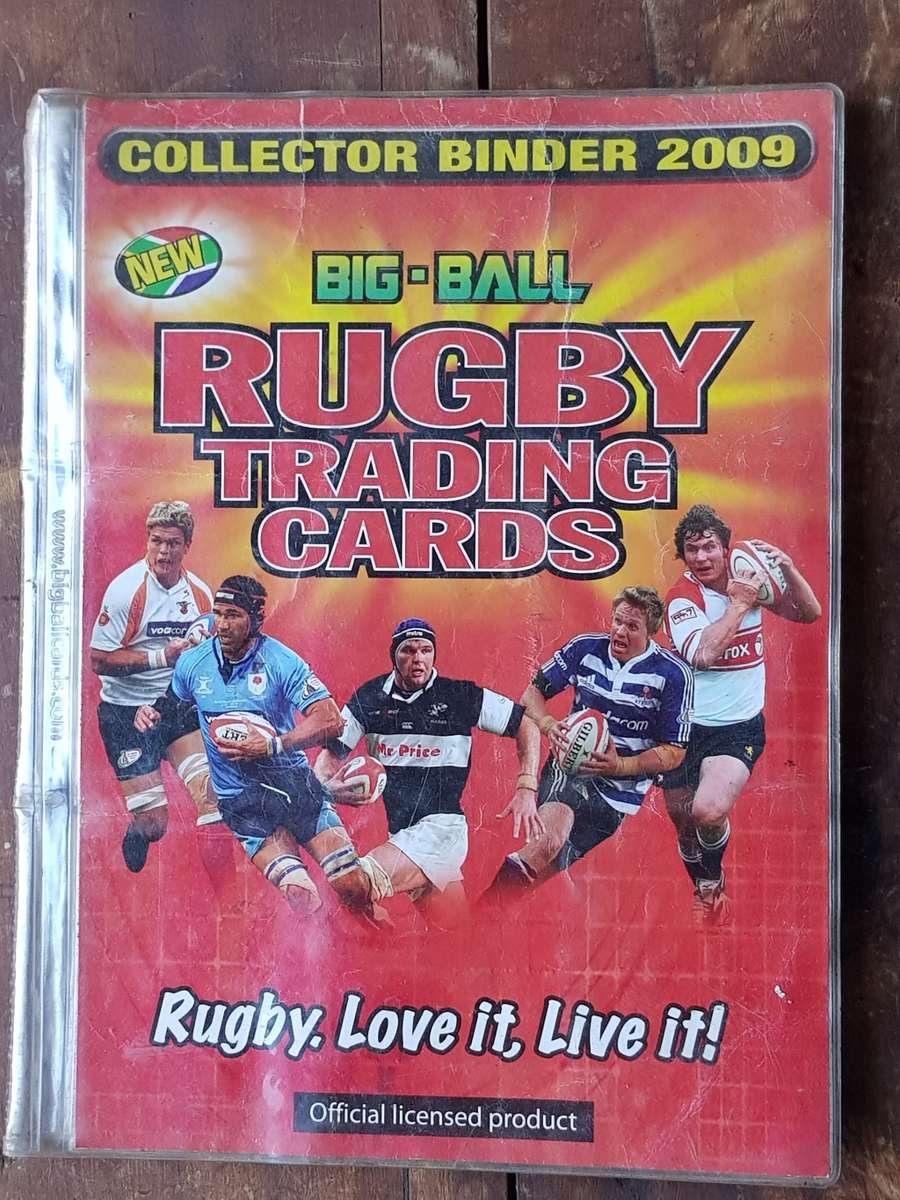 88 x RUGBY TRADING CARDS 2009 INCOMPLETE COLLECTION IN COLLECTOR BINDER -[Bid per card to take all.]